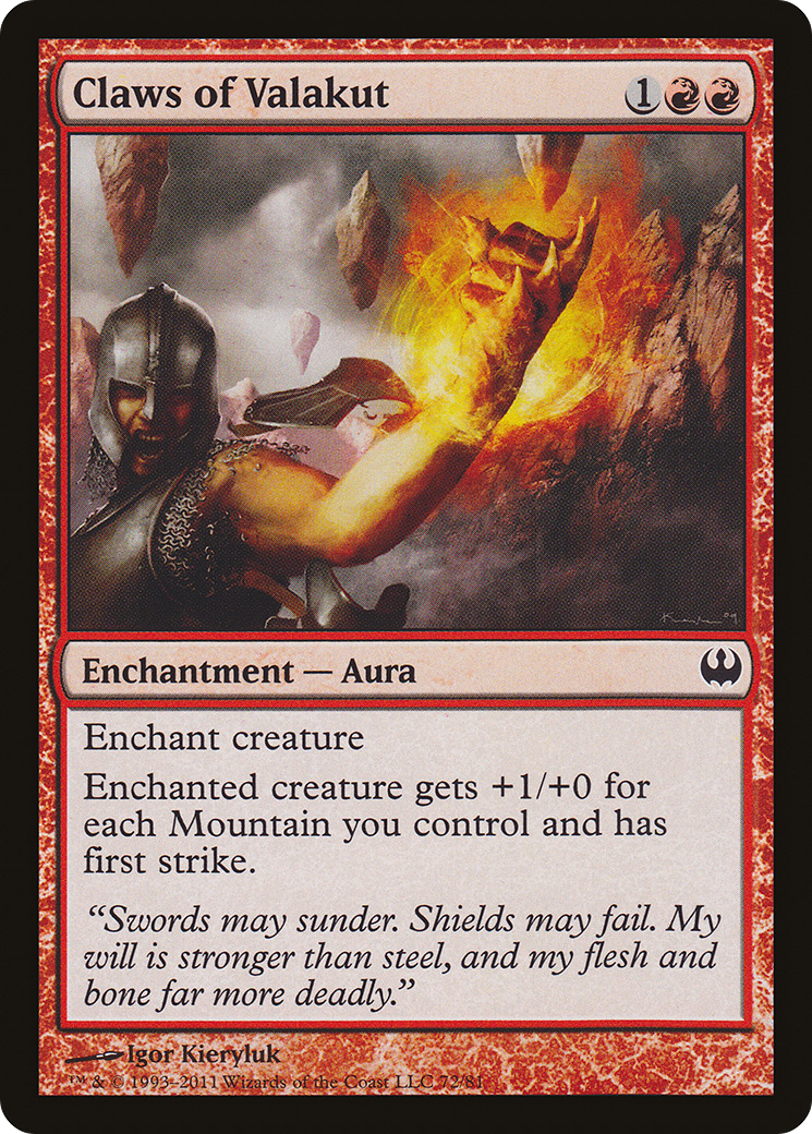 {C} Claws of Valakut [Duel Decks: Knights vs. Dragons][DDG 072]