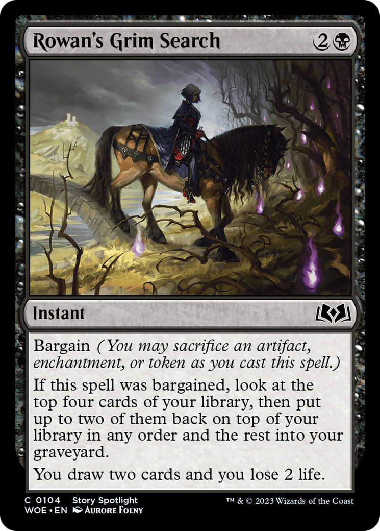{@C} Rowan's Grim Search [Wilds of Eldraine][WOE 104]