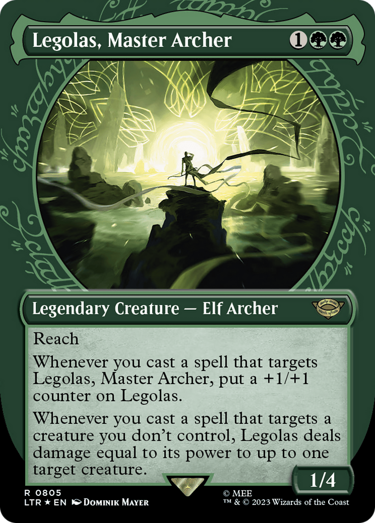 {R} Legolas, Master Archer (Showcase) (Surge Foil) [The Lord of the Rings: Tales of Middle-Earth][LTR 805]