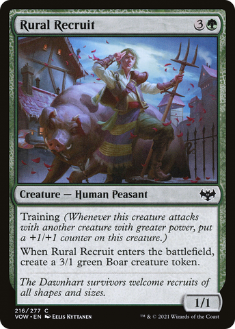 {C} Rural Recruit [Innistrad: Crimson Vow][VOW 216]