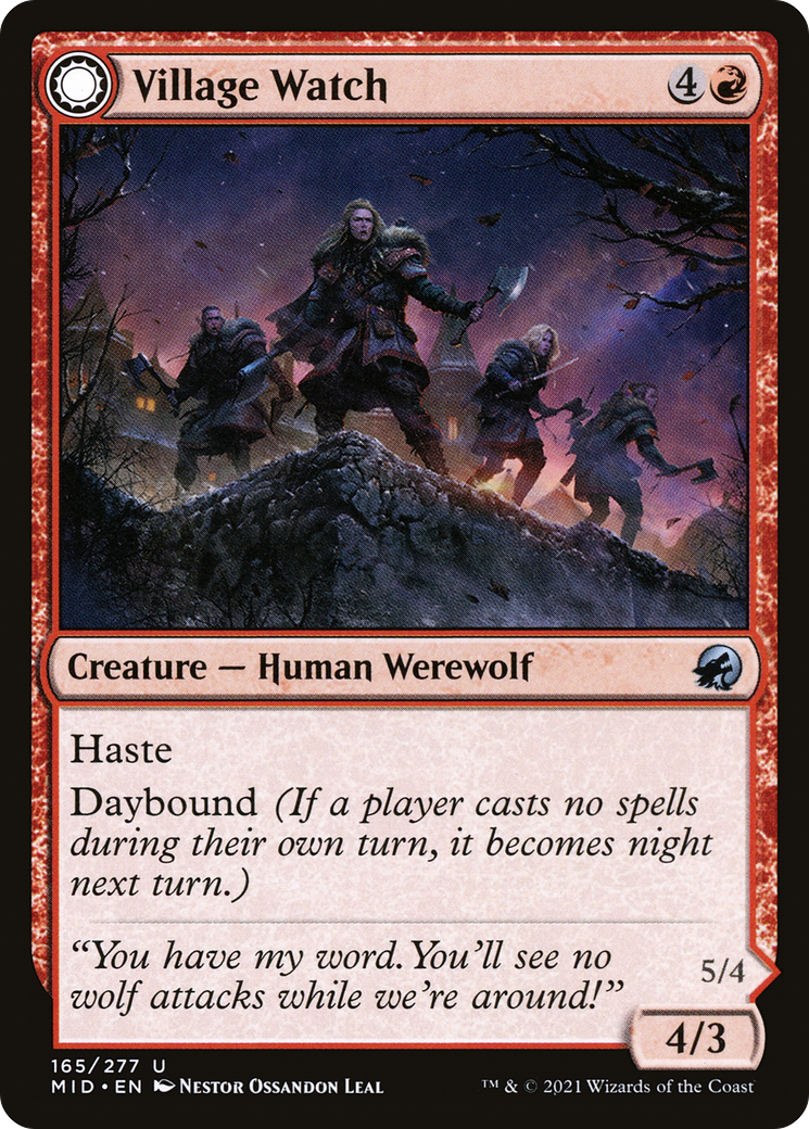 {C} Village Watch // Village Reavers [Innistrad: Midnight Hunt][MID 165]