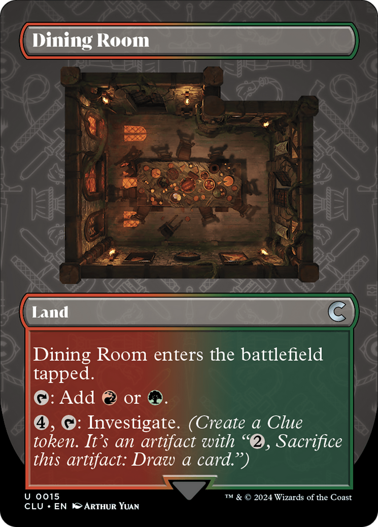 {C} Dining Room (Borderless) [Ravnica: Clue Edition][CLU 015]