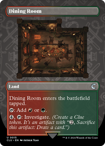 {C} Dining Room (Borderless) [Ravnica: Clue Edition][CLU 015]