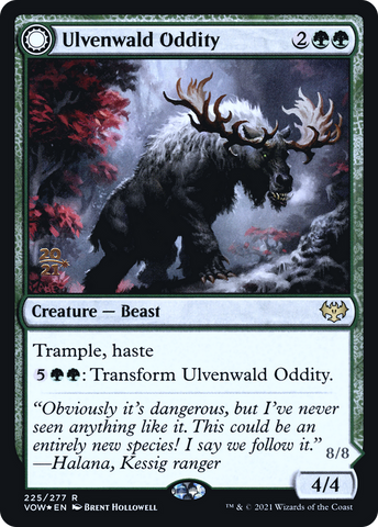 {R} Ulvenwald Oddity // Ulvenwald Behemoth [Innistrad: Crimson Vow Prerelease Promos][PR VOW 225]