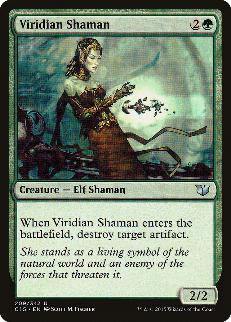 {C} Viridian Shaman [Commander 2015][C15 209]