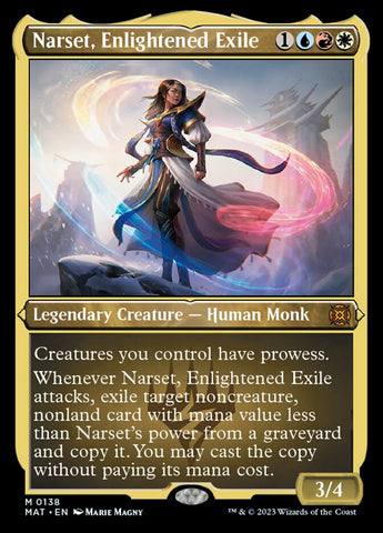 {R} Narset, Enlightened Exile (Foil Etched) [March of the Machine: The Aftermath][MAT 138]