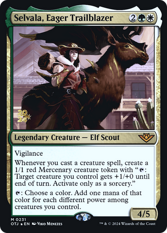{@R} Selvala, Eager Trailblazer [Outlaws of Thunder Junction Prerelease Promos][PR OTJ 231]