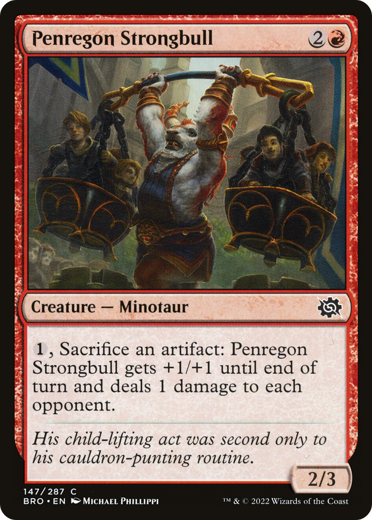 {C} Penregon Strongbull [The Brothers' War][BRO 147]