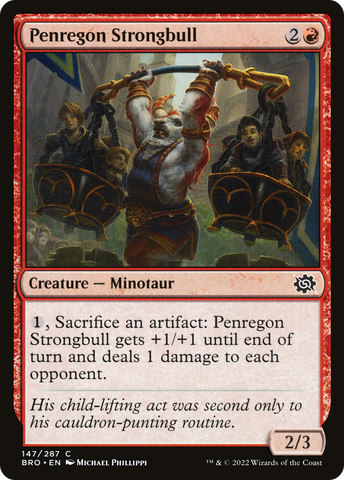 {C} Penregon Strongbull [The Brothers' War][BRO 147]