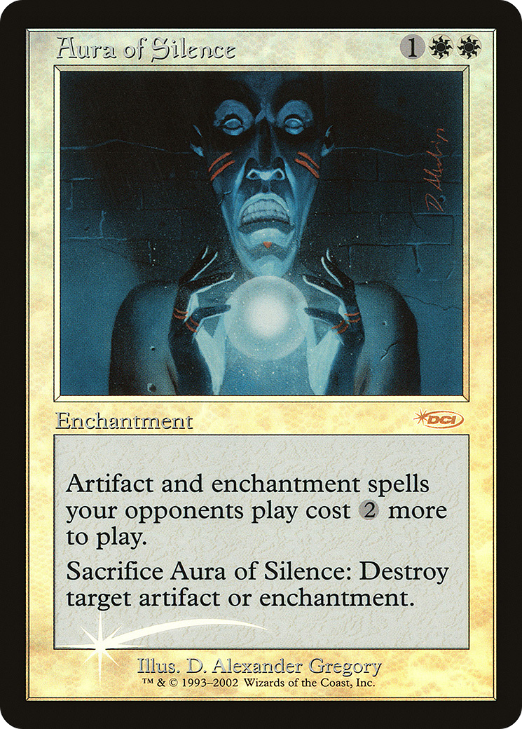 {R} Aura of Silence [Friday Night Magic 2002][PA F02 008] - Misty Mountain Games