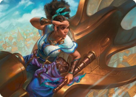 {A} Talas Lookout Art Card [Dominaria United Art Series][ADMU 017]