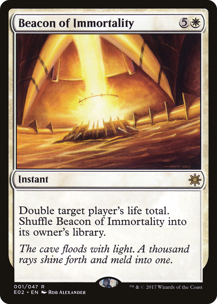 {R} Beacon of Immortality [Explorers of Ixalan][E02 001]