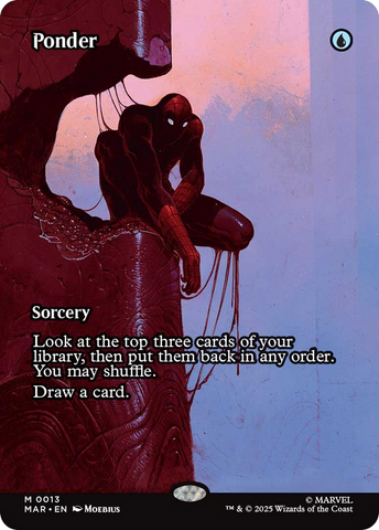 {@@ MAR R} Ponder (Borderless) [Marvel's Spider-Man: Eternal-Legal] [SPE 013]