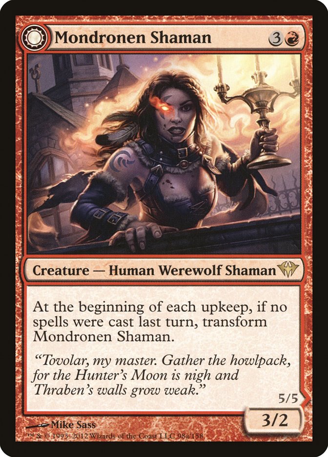 {R} Mondronen Shaman // Tovolar's Magehunter [Dark Ascension][DKA 098]