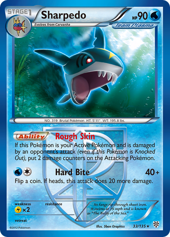 [PKM-R] Sharpedo (33/135) [Black & White: Plasma Storm]