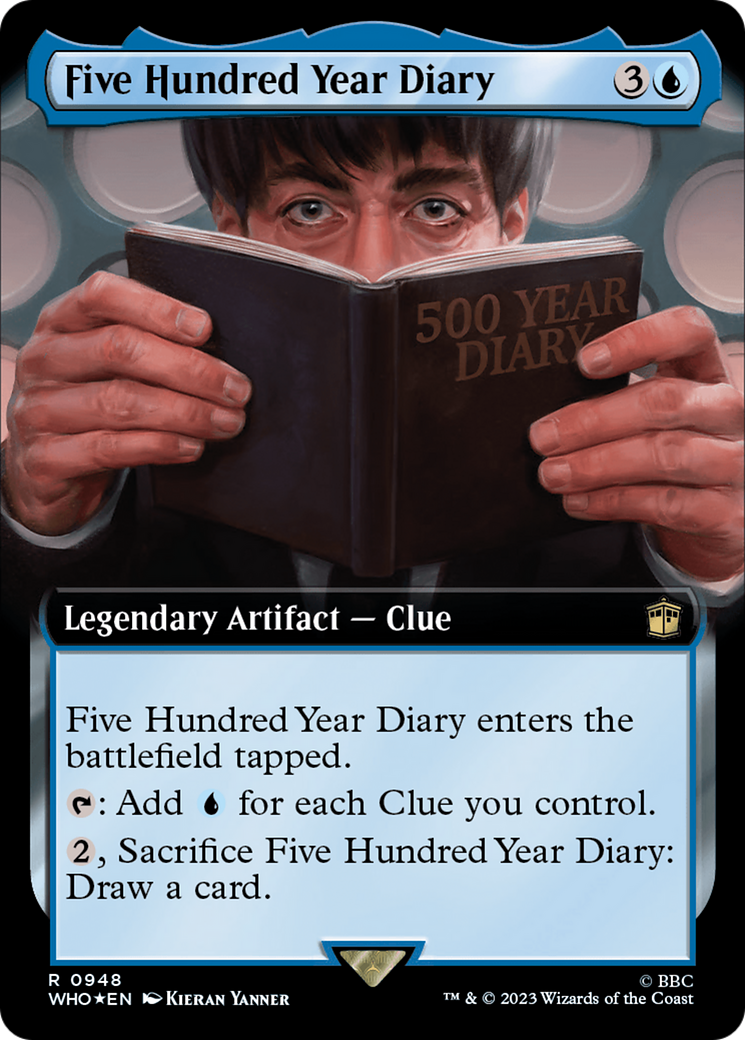 {R} Five Hundred Year Diary (Extended Art) (Surge Foil) [Doctor Who][WHO 948]