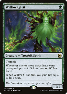 {R} Willow Geist [Innistrad: Midnight Hunt][MID 207]