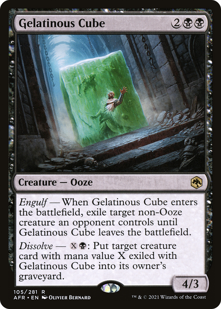 {R} Gelatinous Cube [Dungeons & Dragons: Adventures in the Forgotten Realms][AFR 105]