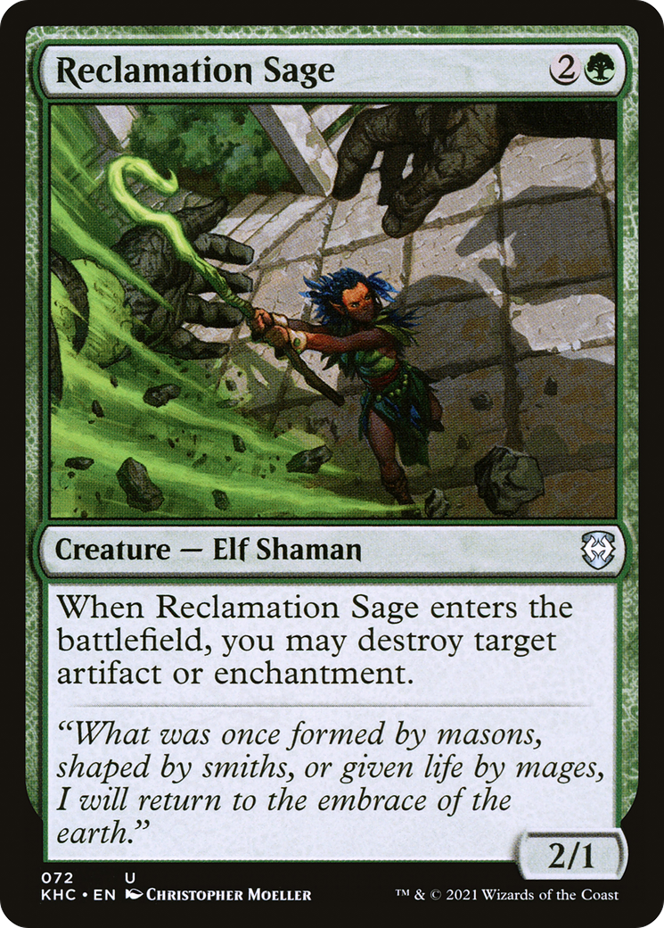 {C} Reclamation Sage [Kaldheim Commander][KHC 072]