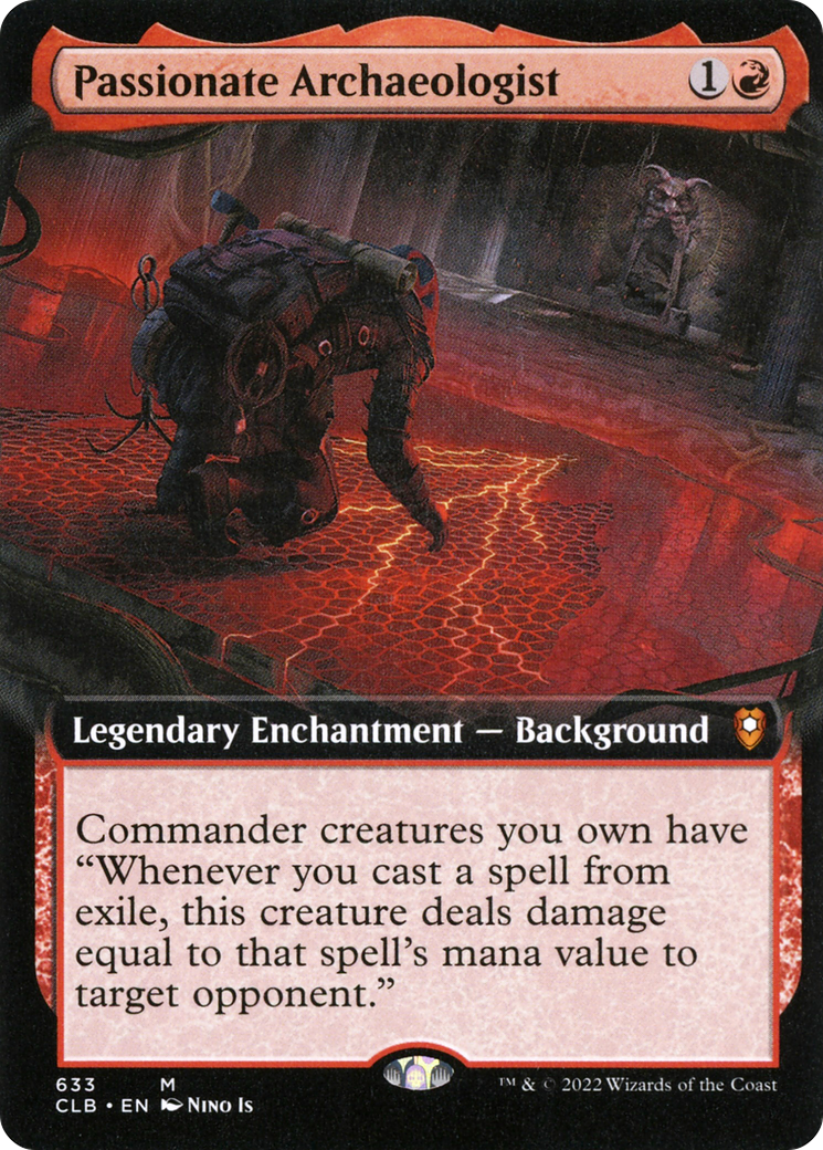 {R} Passionate Archaeologist (Extended Art) [Commander Legends: Battle for Baldur's Gate][CLB 633]