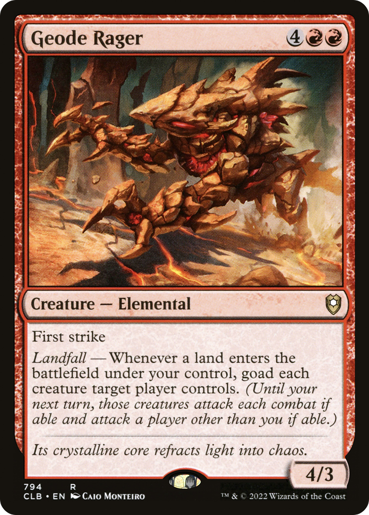 {R} Geode Rager [Commander Legends: Battle for Baldur's Gate][CLB 794]