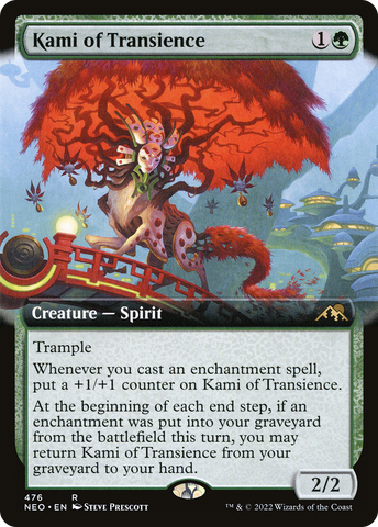 {R} Kami of Transience (Extended Art) [Kamigawa: Neon Dynasty][NEO 476]