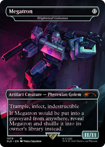 {R} Blightsteel Colossus - Megatron (Borderless) [Secret Lair Drop Series][SLD 1079]