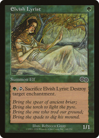 {C} Elvish Lyrist [Urza's Saga][USG 248]