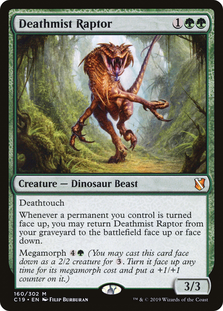 {R} Deathmist Raptor [Commander 2019][C19 160]