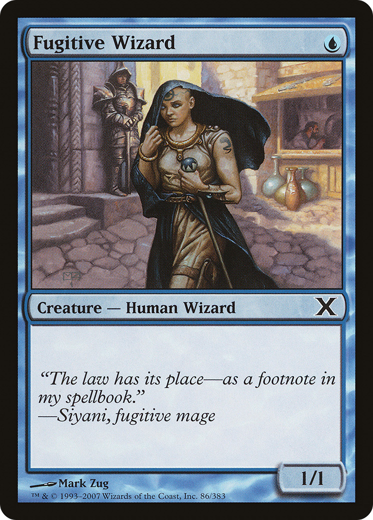 {C} Fugitive Wizard [Tenth Edition][10E 086]