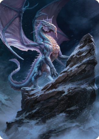 {A} Ancient Silver Dragon Art Card (06) [Commander Legends: Battle for Baldur's Gate Art Series][ACLB 006]
