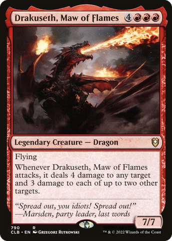 {R} Drakuseth, Maw of Flames [Commander Legends: Battle for Baldur's Gate][CLB 790]