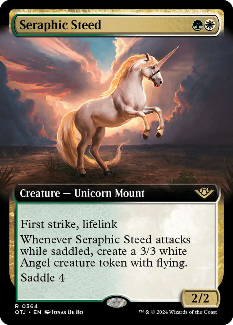 {@R} Seraphic Steed (Extended Art) [Outlaws of Thunder Junction][OTJ 364]