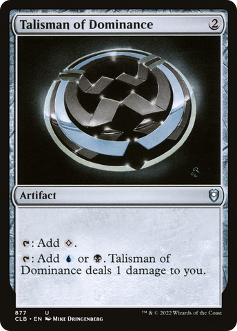 {C} Talisman of Dominance [Commander Legends: Battle for Baldur's Gate][CLB 877]