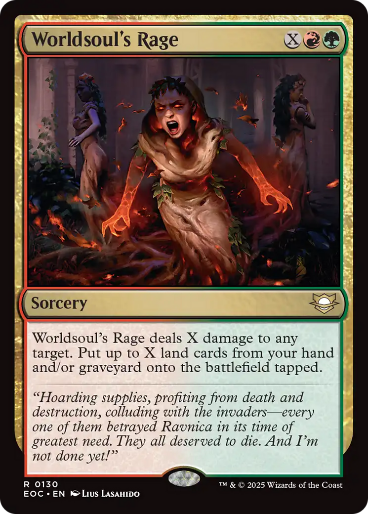 {@@ EOC R} Worldsoul's Rage [Edge of Eternities Commander][EOC 130]