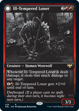 {R} Ill-Tempered Loner // Howlpack Avenger [Innistrad: Double Feature][DBL 429]