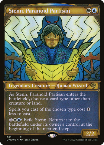 {R} Stenn, Paranoid Partisan (Showcase Textured) [Dominaria United][DMU 361]