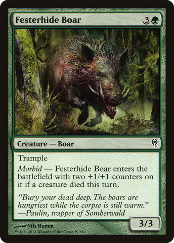 {C} Festerhide Boar [Duel Decks: Jace vs. Vraska][DDM 059]