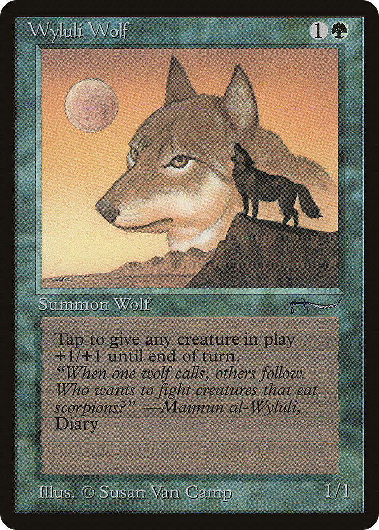 {C} Wyluli Wolf (Light Mana Cost) [Arabian Nights][LT ARN 055] - Misty Mountain Games