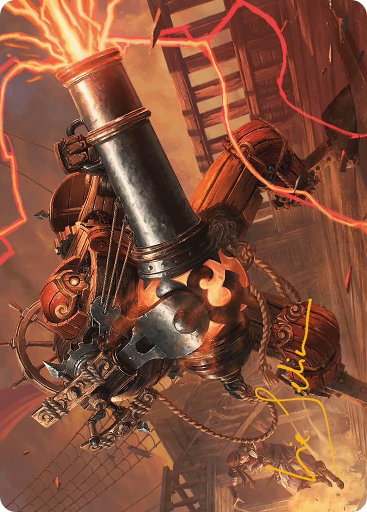 {A} Blaster Hulk Art Card (Gold-Stamped Signature) [Modern Horizons 3 Art Series][GS AMH3 031]