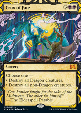 {R} Crux of Fate (Foil Etched) [Strixhaven: School of Mages Mystical Archive][ET STA 025]