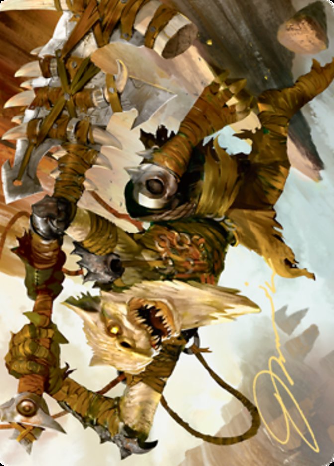 {A} Teeterpeak Ambusher Art Card (Gold-Stamped Signature) [Zendikar Rising Art Series][AZNR 067]
