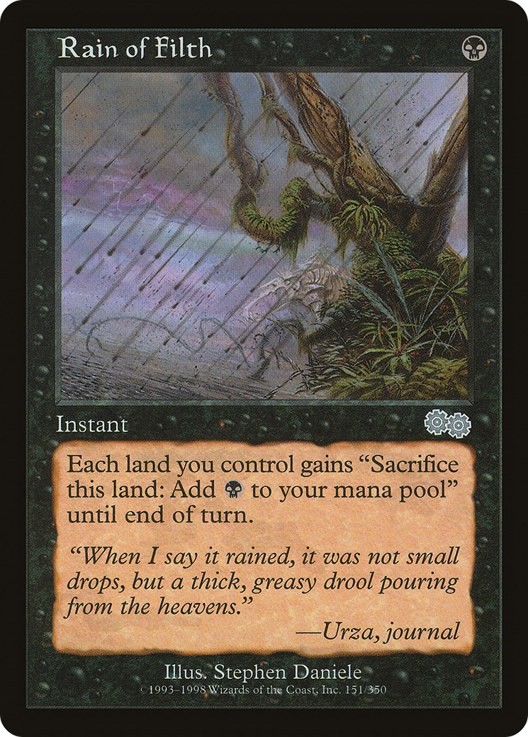 {C} Rain of Filth [Urza's Saga][USG 151] - Misty Mountain Games