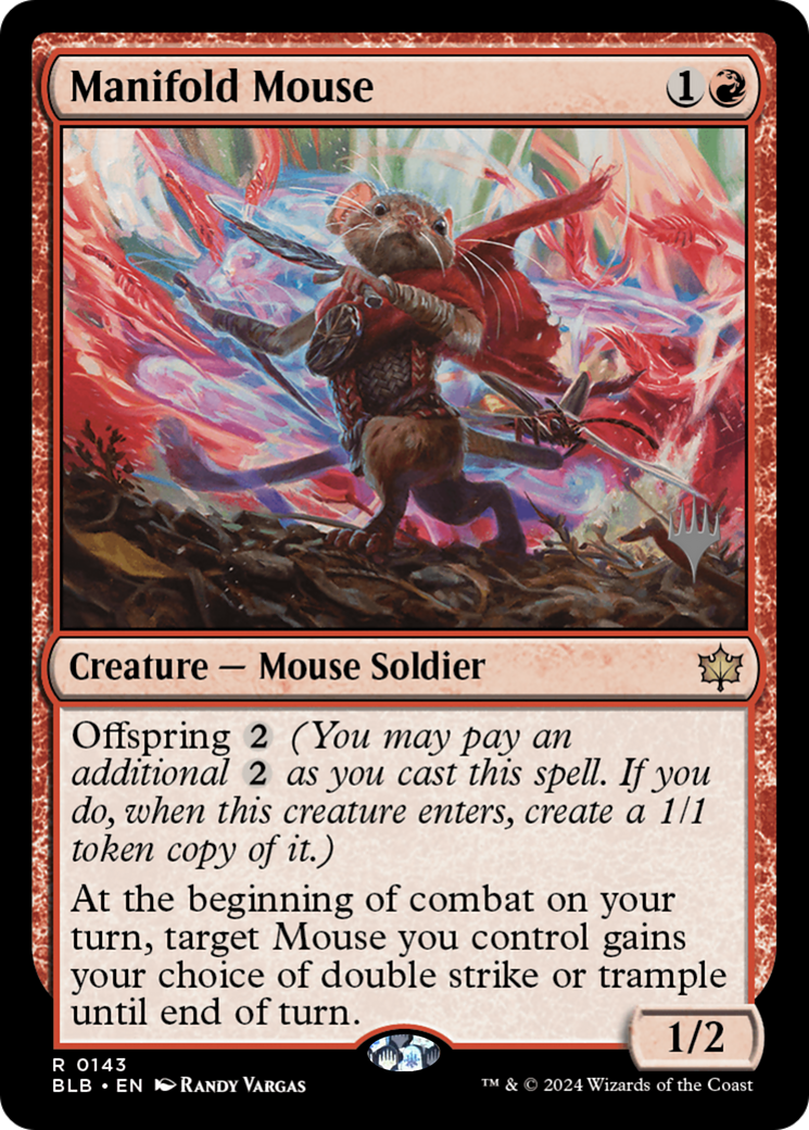 {@R} Manifold Mouse (Promo Pack) [Bloomburrow Promos][PP BLB 143]