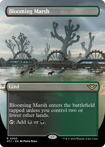 {@R} Blooming Marsh (Borderless) [Outlaws of Thunder Junction][OTJ 300]