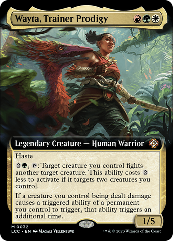 {R} Wayta, Trainer Prodigy (Extended Art) [The Lost Caverns of Ixalan Commander][LCC 032]
