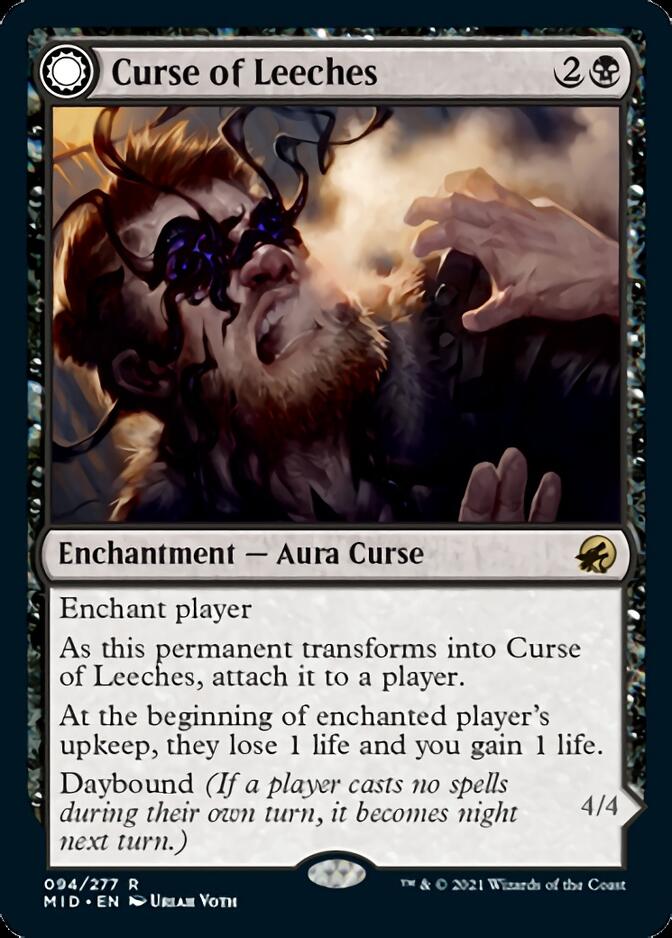 {R} Curse of Leeches // Leeching Lurker [Innistrad: Midnight Hunt][MID 094]