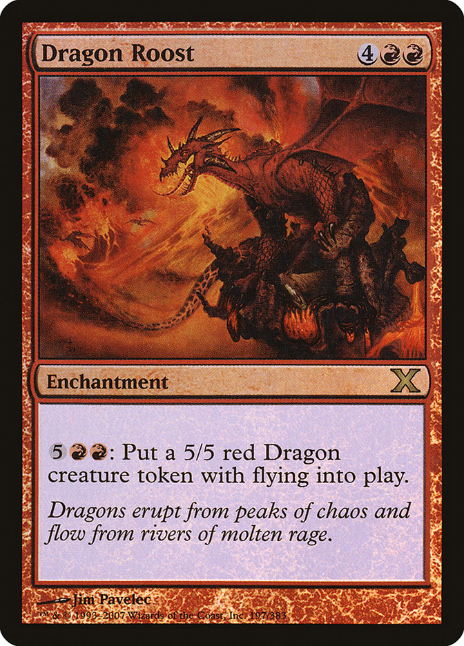 {R} Dragon Roost (Premium Foil) [Tenth Edition][FP 10E 197]
