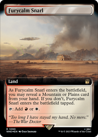 {R} Furycalm Snarl (Extended Art) (Surge Foil) [Doctor Who][WHO 1090]