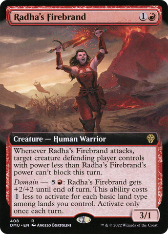 {R} Radha's Firebrand (Extended Art) [Dominaria United][DMU 408]